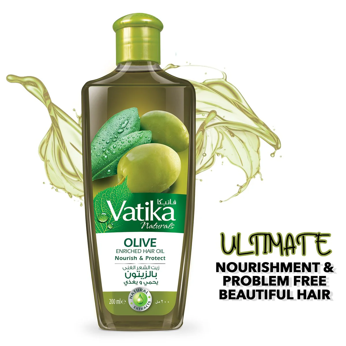 DABUR VATIKA NATURALS OLIVE ENRICHED HAIR OIL TO NOURISH & PROTECT HAIR, 300ML