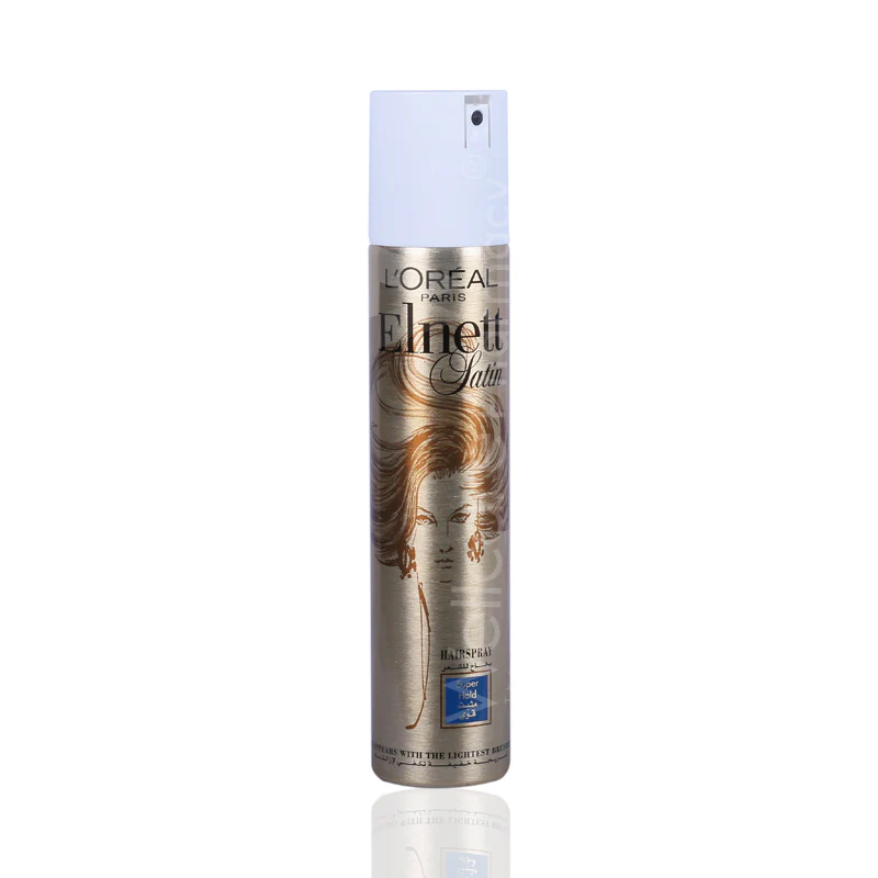 L'OREAL PARIS ELNETT SUPER HOLD SATIN HAIR SPRAY, 200ML