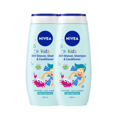 NIVEA SHOWER GEL KIDS APPLE250MLX2@SP
