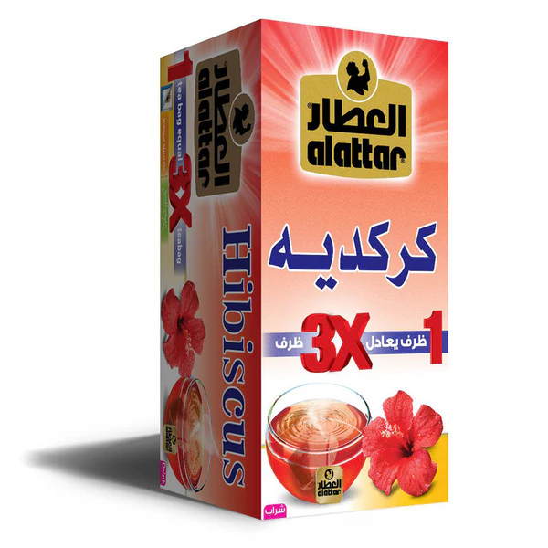 AL ATTAR HIBISCUS HERBAL TEA BAGS, 20 BAGS