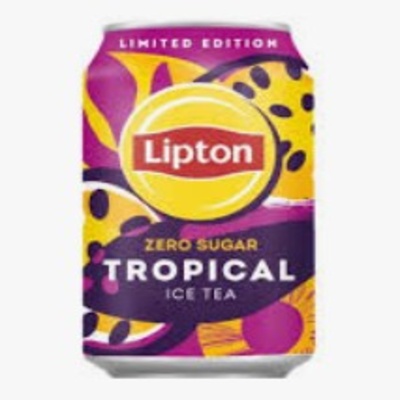 LIPTON ZERO SUGAR TROPICAL ICED TEA CAN, 320ML