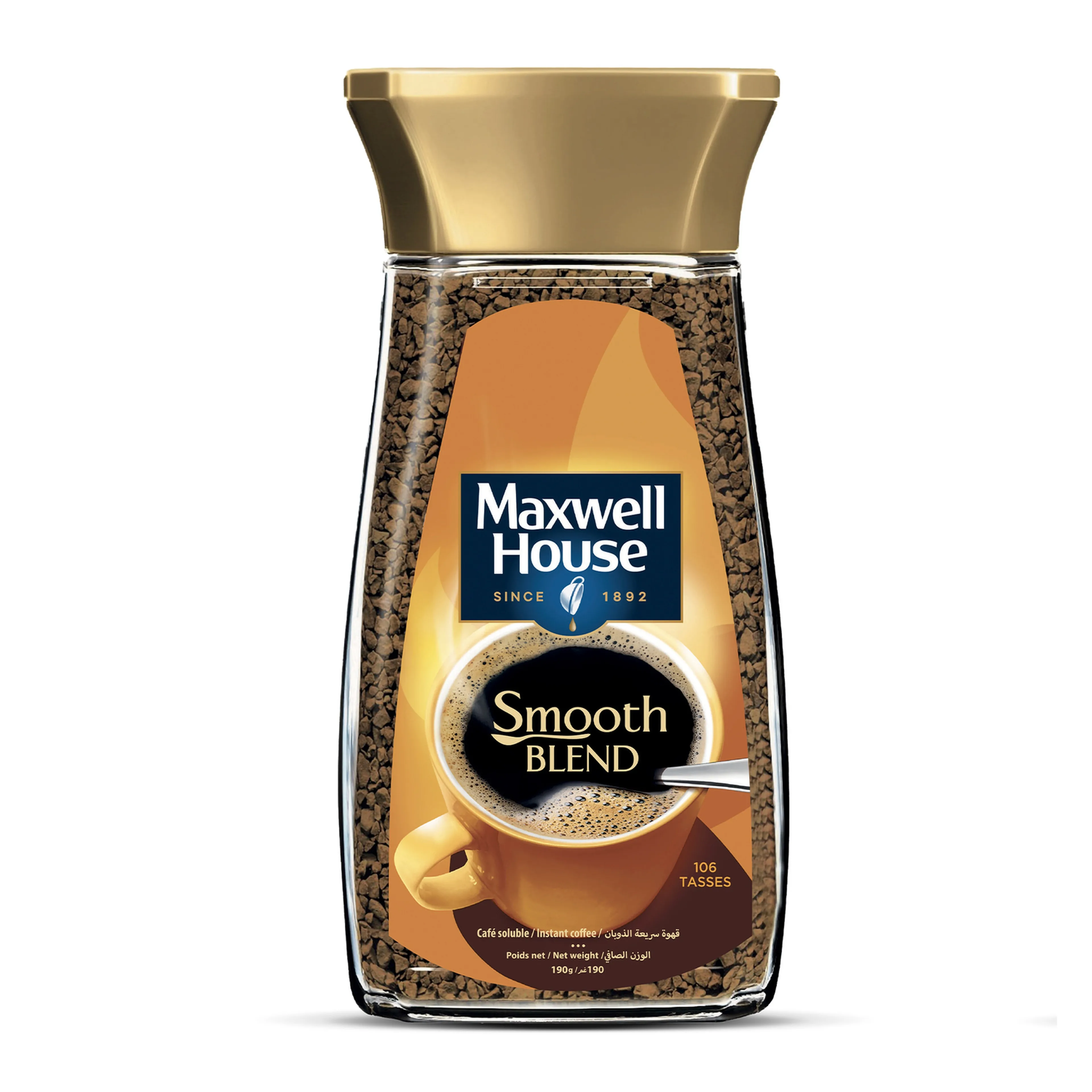MAXWELL HOUSE COFFEE SMOOTH BLEND, 190G