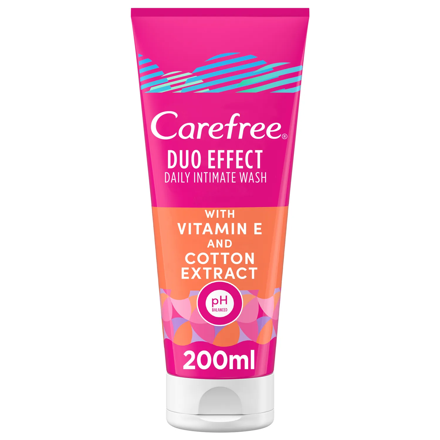 CAREFREE INTIMATE WASH WITH VITAMIN E & COTTON EXTRACT, 200ML