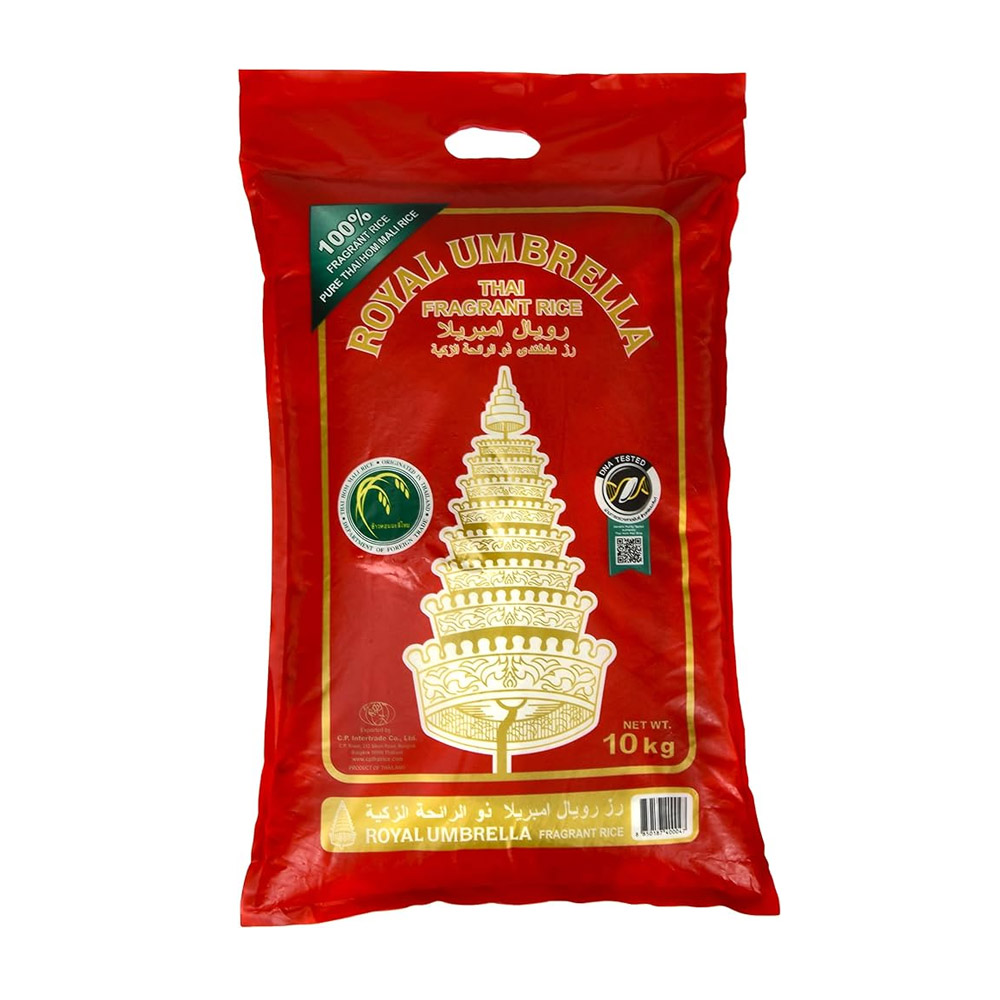 ROYAL UMBRELLA THAI JASMINE FRAGRANT RICE 10 KG