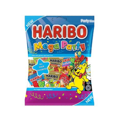 Haribo Mega Party Fruit & Cola Flavors Jelly Candy, 200gm