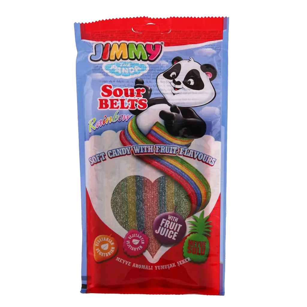 JIMMY CANDY SOUR BELT RAINBOW BAG, 75G