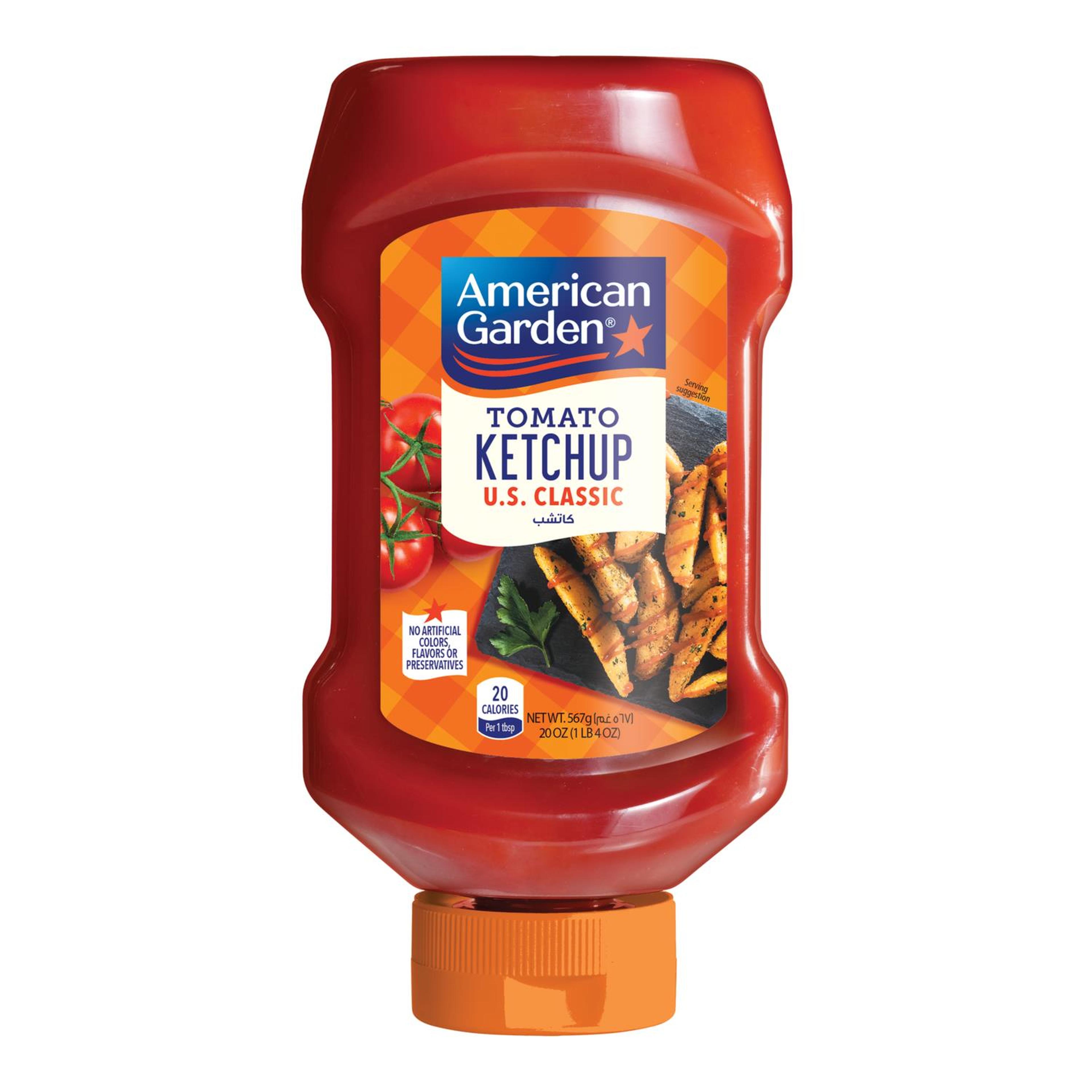 AMERICAN GARDEN TOMATO KETCHUP SQUEEZY 567G