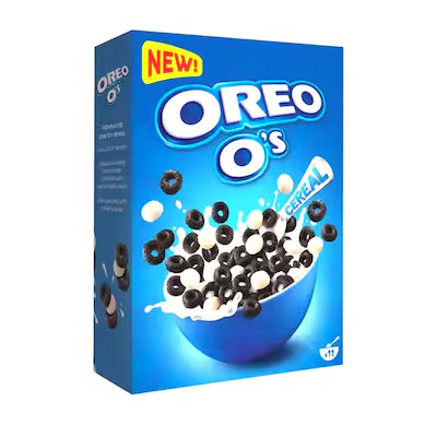 OREO O'S CHOCOLATE & VANILLA CEREALS, 320G