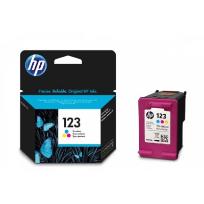 HP TRI-COLOR ORIGINAL INK CARTRIDGE - 123