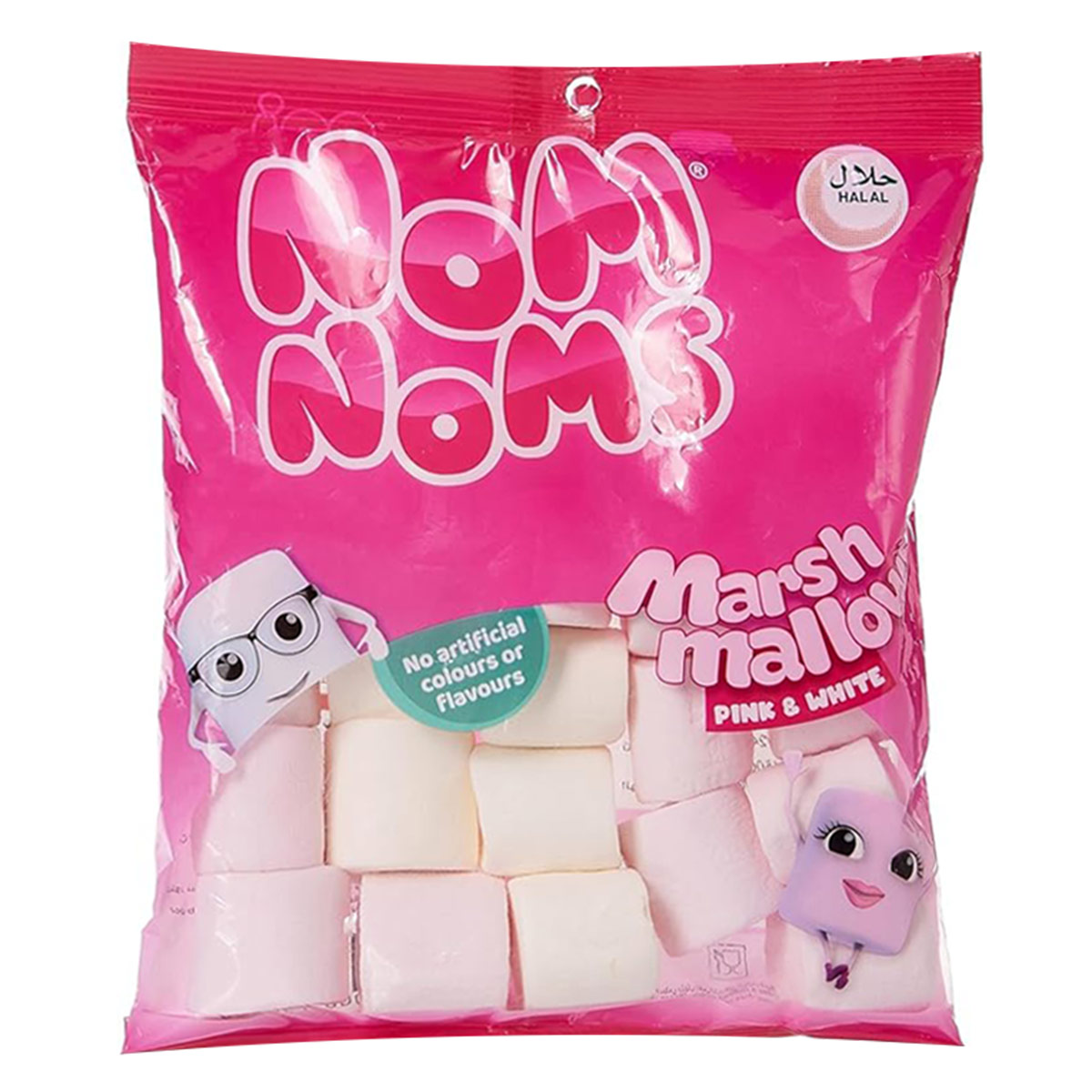 Nom Noms Pink & White Marshmallows, 150gm
