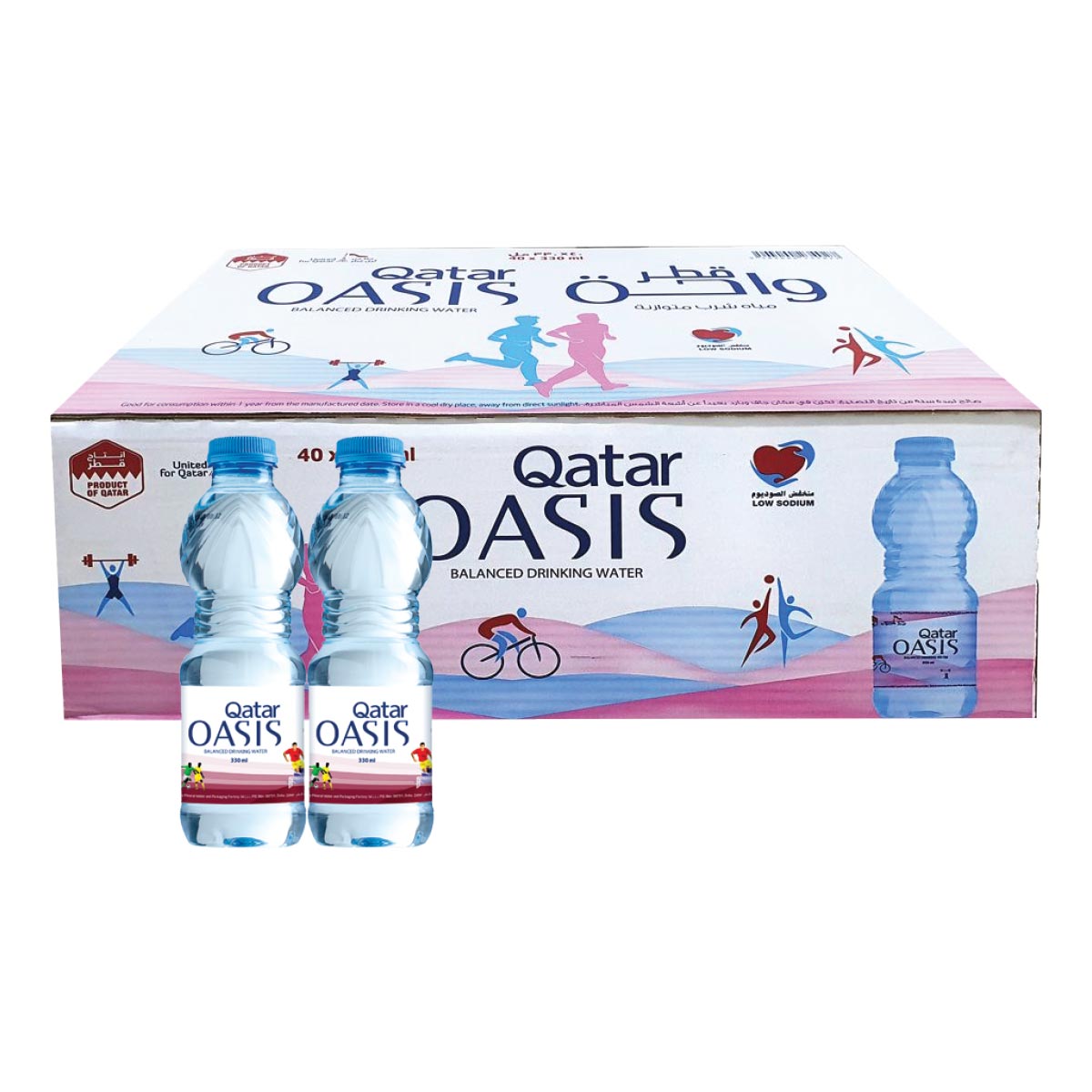 Qatar Oasis Water, 40x200ml