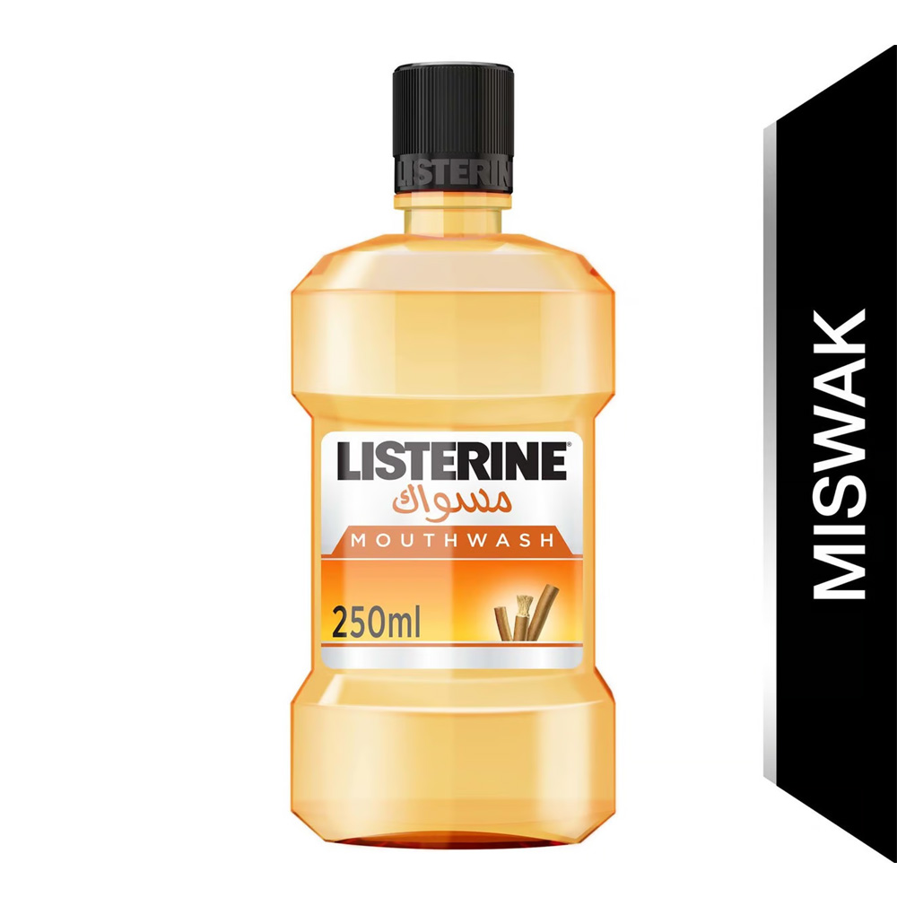 Listerine Total Care Milder Taste Miswak Mouthwash, 250ML