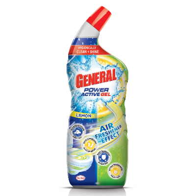 GENERAL POWER ACTIVE GEL TOILET CLEANER LIQUID LEMON, 750ML