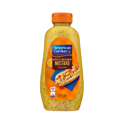 American Garden U.s. Mustard Spicy Brown, Gluten-free, Vegan, 340gm