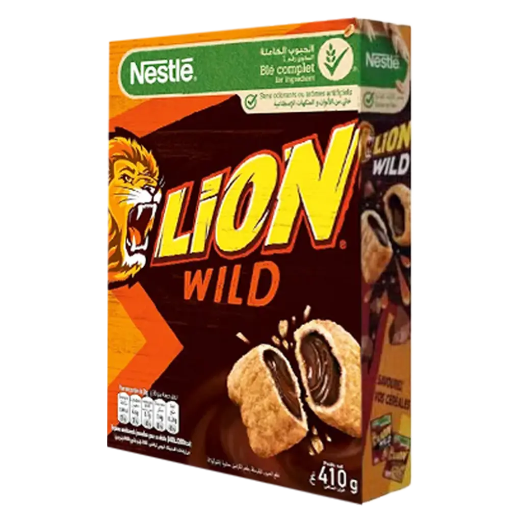 Lion Wild Chocolate Filled Caramel Cereals, 410gm