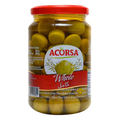 Acorsa Plain Green Olives, 200gm
