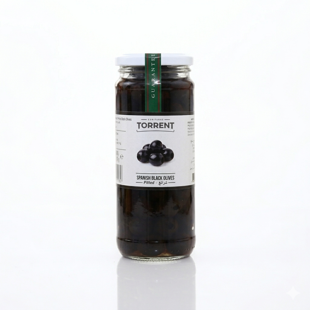 Figaro Plain Black Olives, 270gm