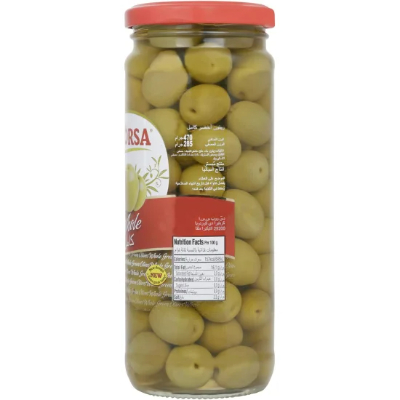 Acorsa Green Olives Plain JAR 575 G