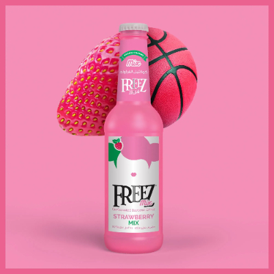 FREEZ STRAWBERRY CARBONATED DRINK, 275ML