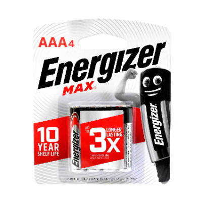 Energizer Aaa Max Alkaline Batteries, 4 Pieces