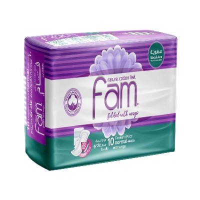 FAM PANTY LINERS NORMAL SCENTED 10 PADS