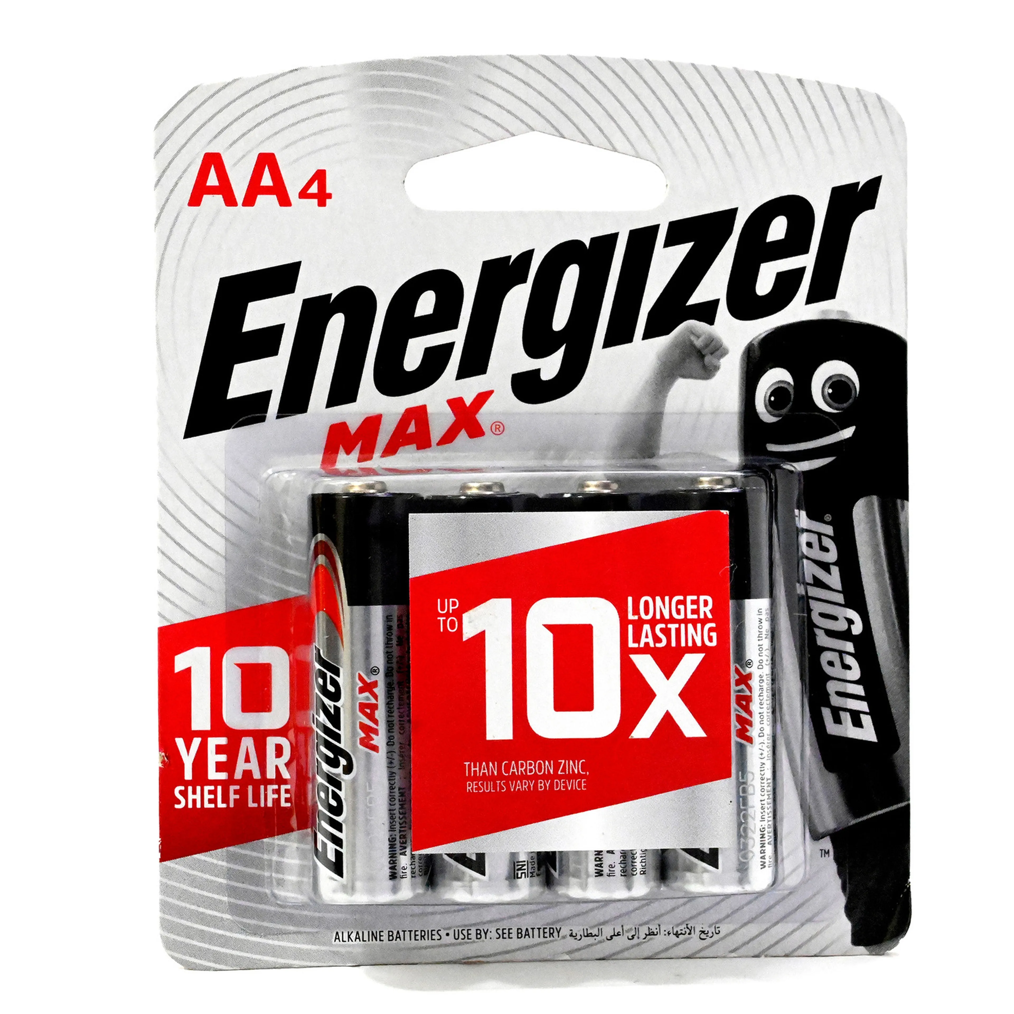 Energizer E91bp4 Max Aa Alkaline Battery (Pack of 4)
