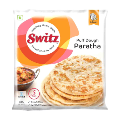 SWITZ FROZEN PLAIN PARATHA, 400G