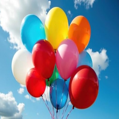 BALLOONS ASSORTED COLORS 20 PIECES