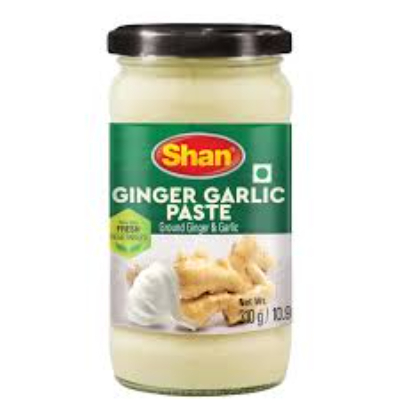 Shan Ginger Garlic Paste Glass JAR, 310gm