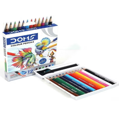 Doms Half Size Colour Pencils, 12 Shades