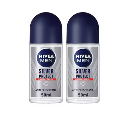 Nivea Deodorant Spray Men Silver Protect 2x150ml Prm