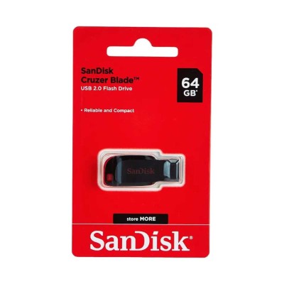 SANDISK CRUZER BLADE 64GB FLASH DRIVE