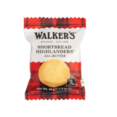 WALKERS PURE BUTTER SHORTBREAD HIGHLANDERS, 40G
