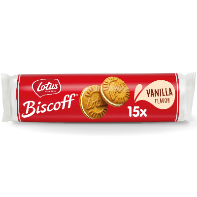 LOTUS BISCOFF SANDWICH COOKIES VANILLA CREAM, 150G