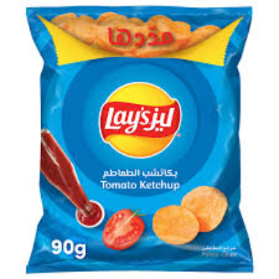 Lay's Tomato Ketchup Potato Chips, 90gm