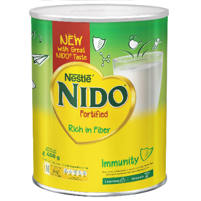 Nido Fortified Milk Powder Rich in Fiber, 400gm