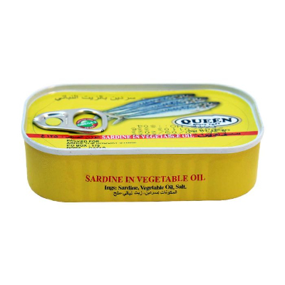 Queen Sardines in Vegetable Oil 125GM