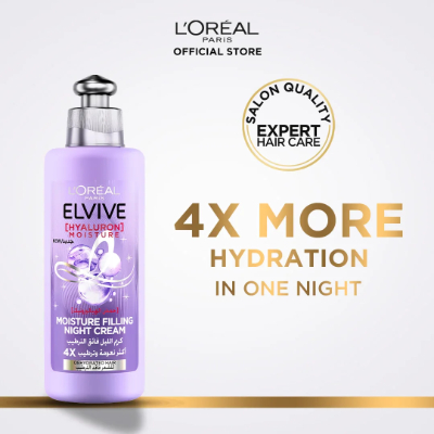 L'oreal Elvive Hyaluron Moisture Filling Night Cream, 200ML