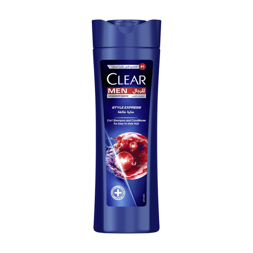 Clear Men's Anti-dandruff 2 in 1 Style Express Shampoo & Conditioner, 400ML