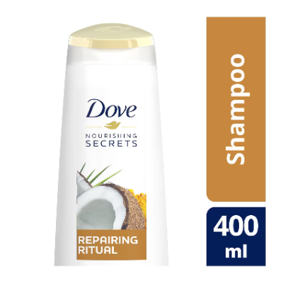DOVE REPAIRING RITUAL WITH COCONUT OIL AND TURMERIC SHAMPOO, 400ML