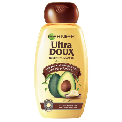 GARNIER ULTRA DOUX WITH AVOCADO OIL & SHEA BUTTER SHAMPOO, 200ML