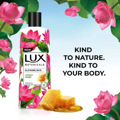 LUX LOTUS & HONEY BOTANICALS GLOWING SKIN BODY WASH, 250ML