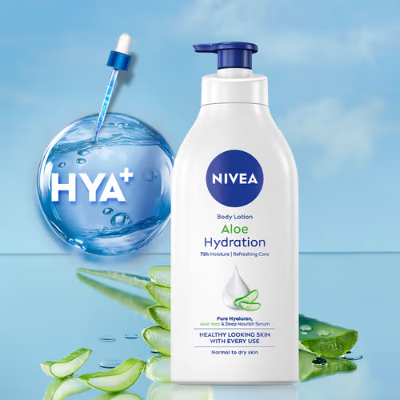 NIVEA 5 IN 1 COMPLETE CARE ALOE & HYDRATION BODY LOTION, 400ML