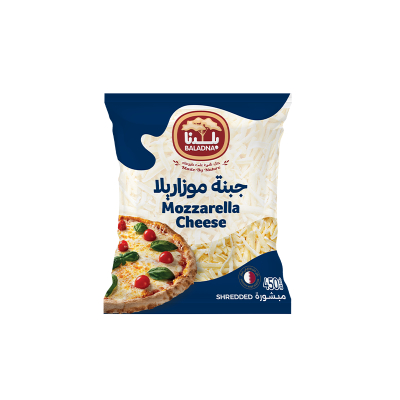BALADNA MOZZARELLA CHEESE SHREDDED, 450G
