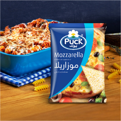 PUCK ORGANIC SHREDDED MOZZARELLA CHEESE, 400G