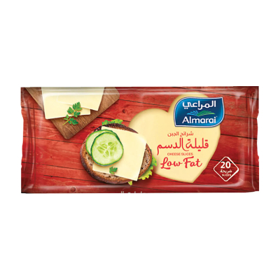 ALMARAI LOW FAT CHEESE SLICES, 400G