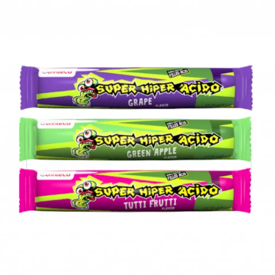 Super Hiper Acido Bubble Gum Stick, 8gm