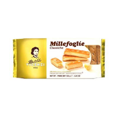 MATILDE VICENZI PUFF PASTRY STICKS WITH BUTTER, 125G
