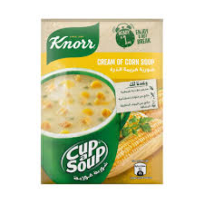 KNORR CUP A SOUP CREAM OF CORN INSTANT SOUP, 4X20G