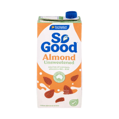 SANITARIUM SO GOOD UNSWEETENED ALMOND MILK, 1L
